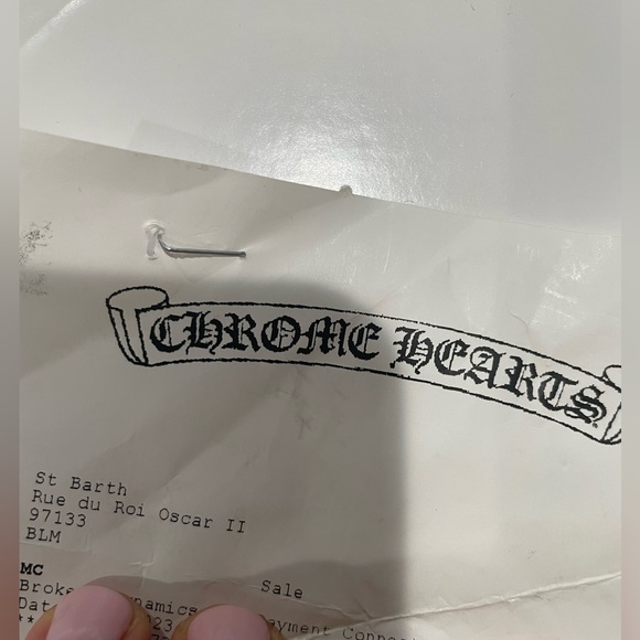 Chrome Hearts 20th Anniversary Silicone Cross Necklace Authentic - Picture 2 of 5